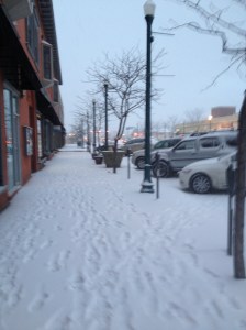 Taylor so kindly sent me some snow for the blog!  