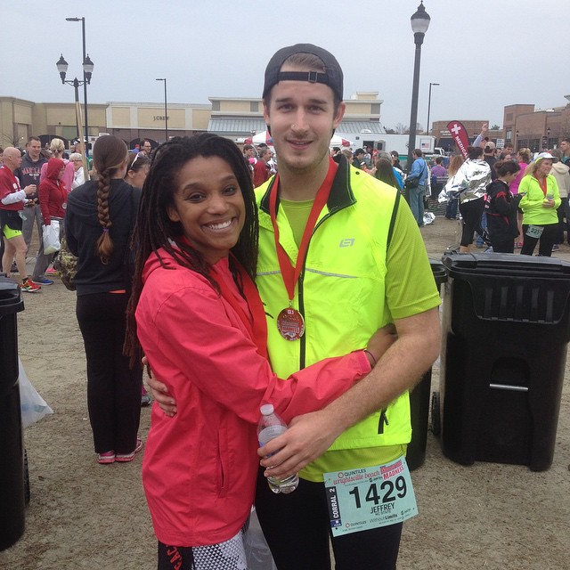 This was Jeff's first marathon!